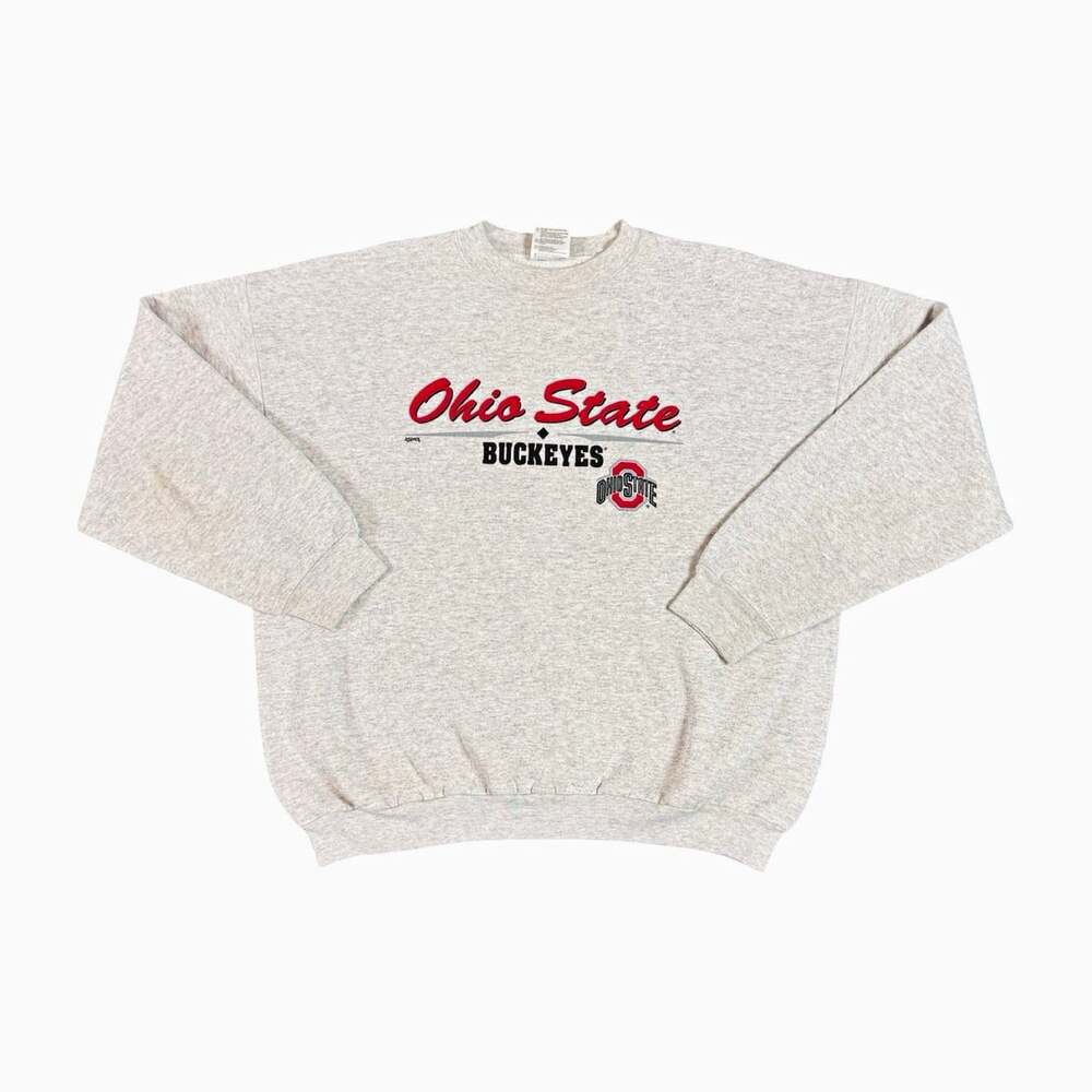 Vintage 1990s Tultex Ohio State Buckeyes Crewneck Sweatshirt Size XL